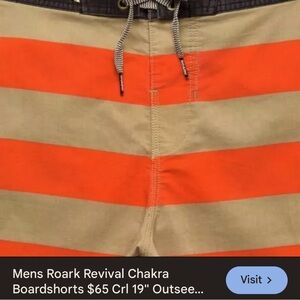 🏄🏄🏄 ROARK REVIVAL CHAKRA BOARD SHORTS SIZE 32 NWOT 🏄🏄🏄